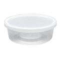 Round Food Container Storage Boxes 400ml to 500ml Pack Of 15pcs 1 pc extra on every order, with Separate Lid Clear Transparent Plastic.. 