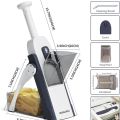 Mandoline Spring Slicer Vegetable & Fruits Cutter Meal Prep & More then 40 Thickness Adjuster 5 in 1 Pump Brava Slicer & Dicer - Multifunctional High Quality ABS Vegetable & Fruit Cutter Meal Prep & More then 40 Thickness Adjuster 5 in 1. 