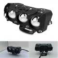 Projector Triple 3 Lens LED Car & Motorcycle (2pcs) Fog Driving Lights 20W 6000Lm High Low Beam White Yellow Lighting Projector Lens Motorbike Auto Other Headlights. 