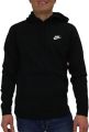 Hoodie for Unisex: Premium Black Fleece with Iconic Nike Logo. 