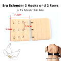 1x Skin Bra Extenders 3 Hooks 3 Rows - Add 0.5 to 2.5 inches to the back of your bras for women. 