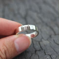 Cross-border new arrival RIDE OR DIE SKELETON PINKY PROMISE Ring Friendship Agreement Ring. 