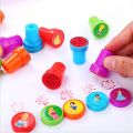 10Pcs Plastic Colorful Kids Cartoon Animal Stamp Children Custom Plastic Rubber Self Inking Stamps Toys - Multi. 