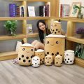 25-35CM Mini Led Boba BROWN SUGAR SUPER Jumbo Doll Boba Stuffed Pillows Jumbo Boba Doll/Plush Doll on Beautiful Blinking SNI. 