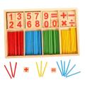 Pre-School Wooden Mathematical Intelligence Stick Early Learning Counting Toy. 