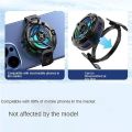 SL 17 Magnetic Cooling Fan for Mobile - Silent Cooler, Portable Gaming Radiator with Type-C, Magnetic Plate, Perfect for PUBG - Mobile Cooling Fan, Cooling Pad, Mobile Cooler, Cooling Fan for Mobile Gaming. 