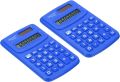 Pocket Size Mini Calculator, 2 Pack 8 Digit LCD Display Battery Power Handheld Calculator Small 4 Function Calculator for Office, School Travel, Exam. 
