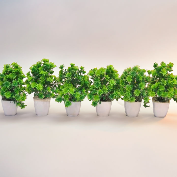 Pack of 6 Artificial Plants Mini Potted Plant Small Greenery Decor for Indoor Home Farmhouse Aesthetic Bedroom Shelf Office Desk Bathroom Decoration
