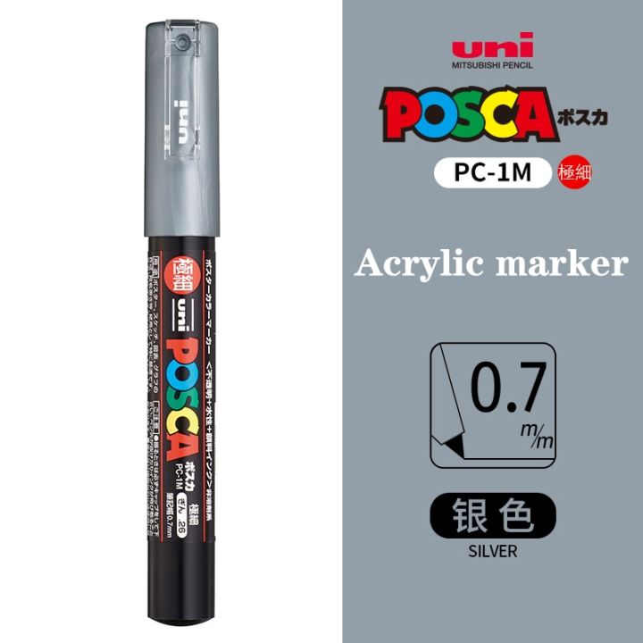 1pcs%20UNI%20POSCA%20Marker%20Pen%20PC-1M%20POP%20Poster%20Paint%20Pen/Graffiti%20Advertising%200.7mm%20Art%20Supplies%20Stationery%20Multicolor%20Optional%20-%20Image%206