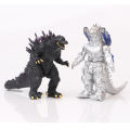 4pcs/set Machinery Godzilla Gojira Action Figure three-headed dragon Gold Hand Dolls Collection Model. 