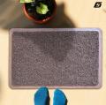 PVC Anti-Slip Coil Door Mat - Soft, Comfortable, Easy to Clean, Medium Size 48cm x 68cm. 