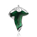 Elf Green Leaves of Lorien Brooch Pin Tolkien Galadriel Legolas Frodo Baggins Aragorn Tree Enamel Badge Movie Jewelry Wholesale. 