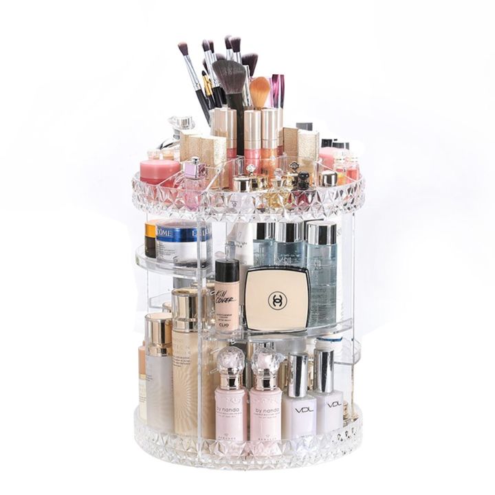 360 Degree Rotating Makeup Organizer