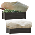 Rectangular Planter Box Protector Protects Plants in Balcony Kit Windowsill and Patio Planter Boxes From Frost, Wind 2Pcs Square Plant Bell Jar. 