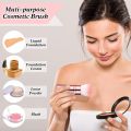 Techmanistan Retractable Makeup Brush for Blush With Cover, Blush-on Brushes, Travel Makeup Brushes with Cover Cosmetic Brush Powder Brush. 