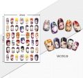 Demon Slayer Nail Stickers Kamado Tanjirou Nezuko Nail Art Decorations Japanese Cartoon Anime Kawaii Nail Decals Supplies. 