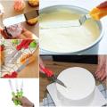 3pcs Cake Cream Spread Decorating Scraper Pastry Angled Spatula Baking Tools. 