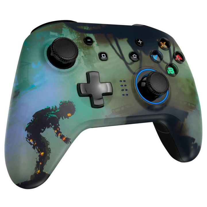 EasySMX Wireless Pro Controller 5 Gear Adjustable Led and Dual Vibration, Wireless Bluetooth, USB-C Type, Compatible with all systems of Switch. It can also be wired to a PC (Support Windows XP/ 7/8/10/11).