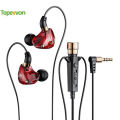 Topewon 3.5MM Jack Wired Headphones In-Ear Earphone Sport Earbud Portable Earpluds with Noise-cancelling Dynamic HD Mic For Live Singing Recording. 