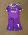 Original Ronaldo Full Kit for kids - Purple Real Madrid FC Available. 