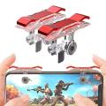 PUBG E9 Mobile Gaming Trigger Button Handle Trigger Triger Thumb Controller Easy Finger On Button For L1 R1 Controller For Pubg Rules Of Survival,Last Battle Ground, Survivor Royale - High Quality Red. 