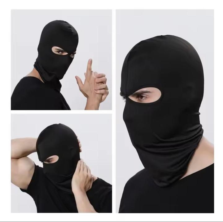 Motorcycle Helmet Hood Ski Sport Neck Face Mask 2 Hole Breathable Balaclava Mask, Summer Lightweight Motorcycle Helmet Liner for Cycling /Riding /Racing