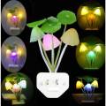 Automatic Sensor Light Night , Automatic Color Changing , Romantic Flower , LED Night Lights Flower Mushroom Lamp Bedroom kids room Home. 