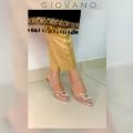 GIOVANO Cinderella Transparent Heel Sandals - Elegant Pointed Toe, 2.5-Inch Crystal Heels, Stylish Formal Wear, Comfortable Padded Sole, Perfect for Parties and Weddings. 