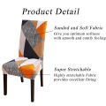 VIP LINK Printed Chair Cover Dining Elastic Chair Cover for Dining Room Spandex Stretch Elastic Office Chair Case Anti-dirty 1pc. 