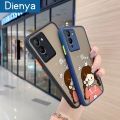 dienya For Infinix Note 12 G96 Case Cartoon Fashion Girl Frosted Transparent Back Cover Lens Camera Protector Phone Case Soft Silicone Edge Full Cover Casing Hard Cases. 