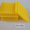 14 pcs Plastic Golden Bead Hundred Square professional montessori material wooden educational toy mathematics. 