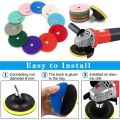 12Pcs 3 inch Diamond Polishing Pads Set Wet/Dry Polishing Kit for Stone Concrete Marble Floor Grinder Polisher. 