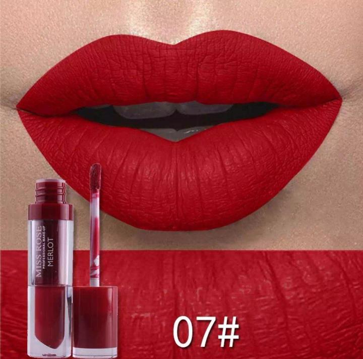 MIISS ROSE LIQUID MATTE LIP GLOSS-MULICOLOR-PROFESSIONAL MAKEUP