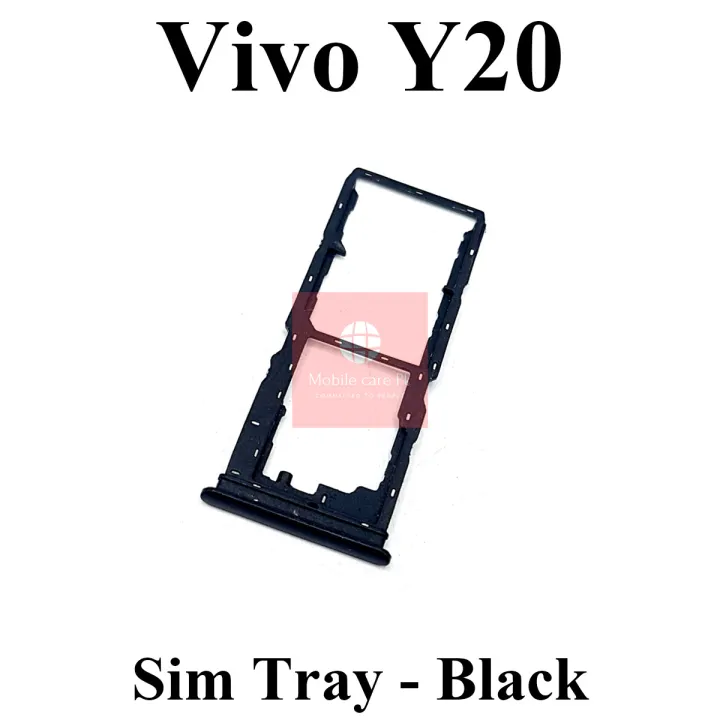 Vivo%20Y20%20SIM%20Tray%20Sim%20Jacket%20Sim%20Slot%20Sim%20Door%20For%20Vivo%20Y20%20-%20Black%20-%20Image%202