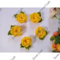 Crochet Rose Flower, Leaves, Multicolored, Valentine's day Gift, Hair Accessories, Clothing, Handmade, Décor, 5/10/20 pcs, Crochet Flower Applique.. 