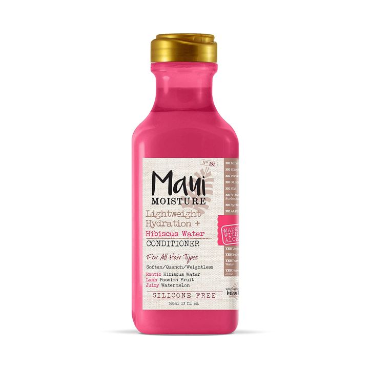 Maui Moisture Lightweight Hydration + Hibiscus Water Conditioner for Daily Moisture, No Sulfates, 13 fl oz