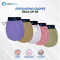 Exfoliating Gloves, Deep Cleansing Mitt for Smooth, Radiant Skin, Shower Bath Scrub Glove, All Dead Skin Cells, Stimulates Blood Flow for Youthful Glow, Dead Skin Remover & Blood Flow Stimulator by CleanEasy. 