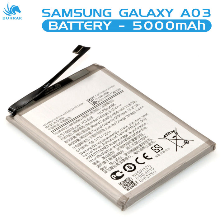 Samsung%20A03%20Battery%20HQ-50s%20Replacement%20Premium%20Quality%205000mah%20Battery%20For%20Samsung%20Galaxy%20A03%20-%20Image%202
