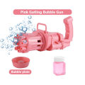 Elite Pink 8-Nozzle Bubble Emitter  Bubble Generator with Bubble Solution for Kids - Sleek Midnight Design. 