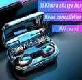 M10 &stearo TWS i12 Double Wireless tws i7sBluetooth Hand Free with Power Bank Stereo Earphones White bluetooth ear phone for all cell phones use. 