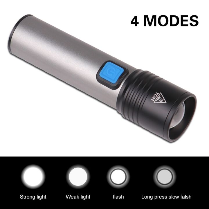 PACK%20OF%202%20K31%20Powerful%20T6%20LED%20Flashlight%20Lamp%20Zoom%20Torch%20USB%20Rechargeable%20led%20Light%20Camping%20Lamp%20Flash%20Light%20Torch%20-%20Image%206