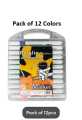 Acrylic Markers Pack of 12 /80pcs with plastic box packing. 