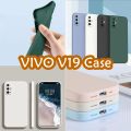 Original For VIVO V19 Silicone Full Cover Case Anti-fingerprint Phone Case Cover. 
