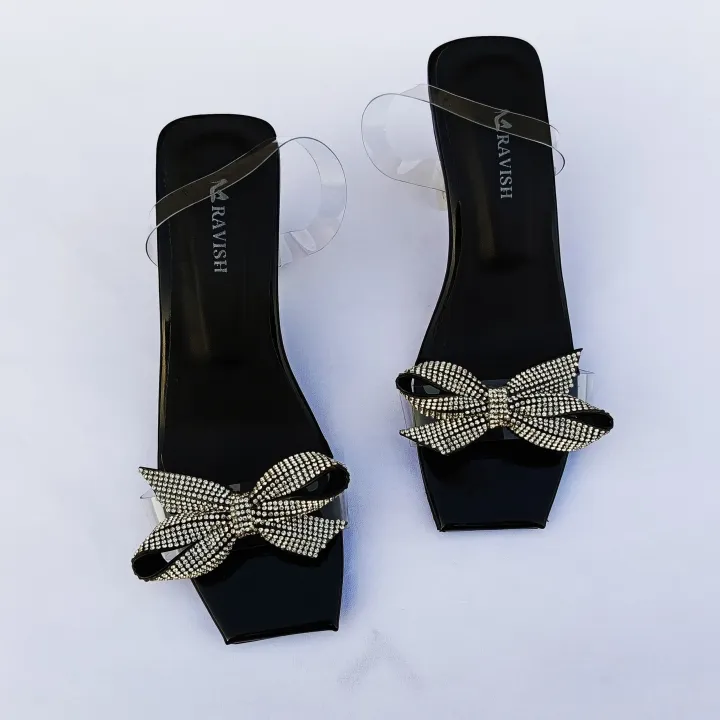 RAVISH%20Marigold%20Transparent%20Heels%20for%20Women%20-%20Elegant%20Bow%20Design,%202.5-inch%20Heel%20-%20Image%204