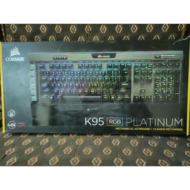 CORSAIR K95 PLANTIUM Mechanical keyboard just like new USA import with warranty (UNBEATABLE RATES )