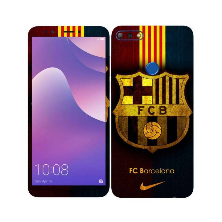 Huawei Y7 Prime (2018)  FC Barcelona Mobile Skin Full wrap (Not Mobile Cover)