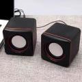 Mini Portable Speakers For Computers Laptops LCDs LED  Speaker System USB Wired Computer Speakers Audio Music Player Square Speaker Compact 3.5mm Jack Laptop Computer. 