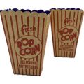 Popcorn Boxes - 5.5 Inch By 3.5 Inch - Red Lines Popcorn Boxes - Pack Of 8 Popcorn Box. 