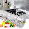 Self Adhesive Aluminium Foil Sticker Sheet Roll for Kitchen Silver/Golden - Oil Proof Waterproof Aluminum Sheet. 