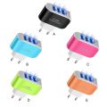 Portable 3USB candy charger LED light-emitting mobile phone charger Smart multi port USB charger Travel charger. 